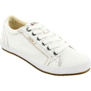 Taos Star White Women's Canvas Sneakers size 8.5